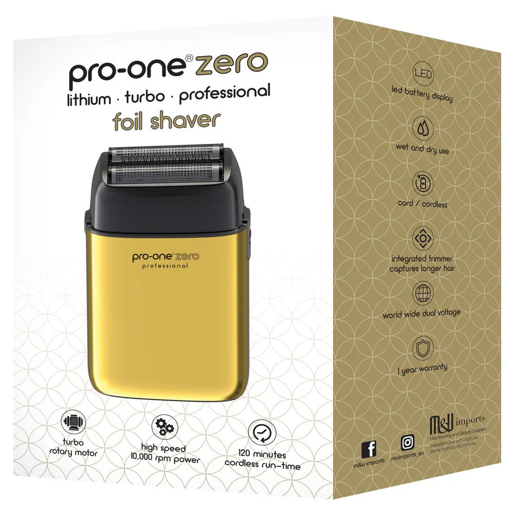 Pro-One Zero Foil Shaver - GOLD Pro-One Zero Foil Shaver - GOLD
