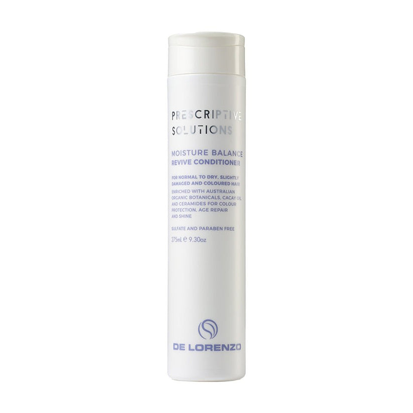 DE LORENZO PRESCRIPTIVE SOLUTIONS MOISTURE BALANCE REVIVE CONDITIONER 275ML DE LORENZO PRESCRIPTIVE SOLUTIONS MOISTURE BALANCE REVIVE CONDITIONER 275ML