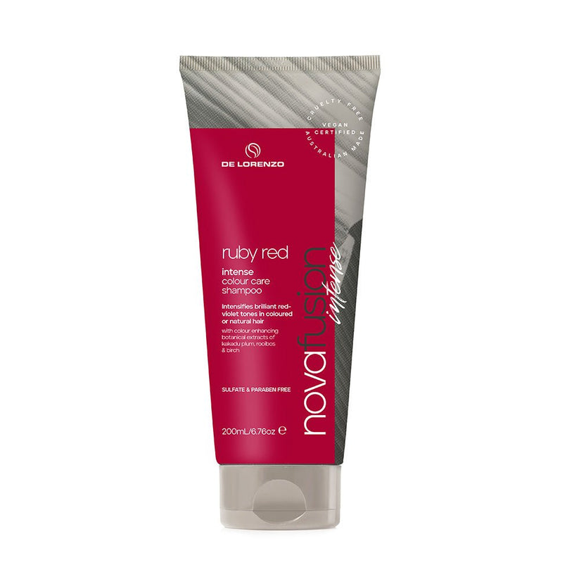DE LORENZO NOVAFUSION INTENSE COLOUR CARE SHAMPOO RUBY RED 200ML DE LORENZO NOVAFUSION INTENSE COLOUR CARE SHAMPOO RUBY RED 200ML