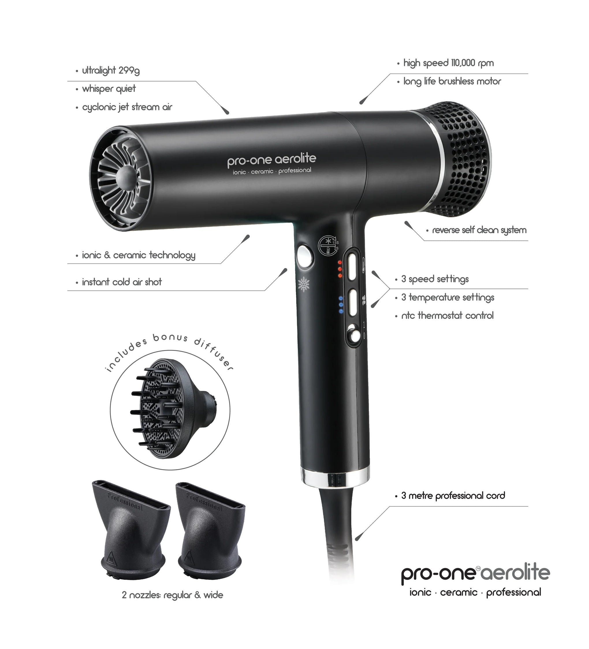 Pro-One Aerolite Hairdryer Pro-One Aerolite Hairdryer