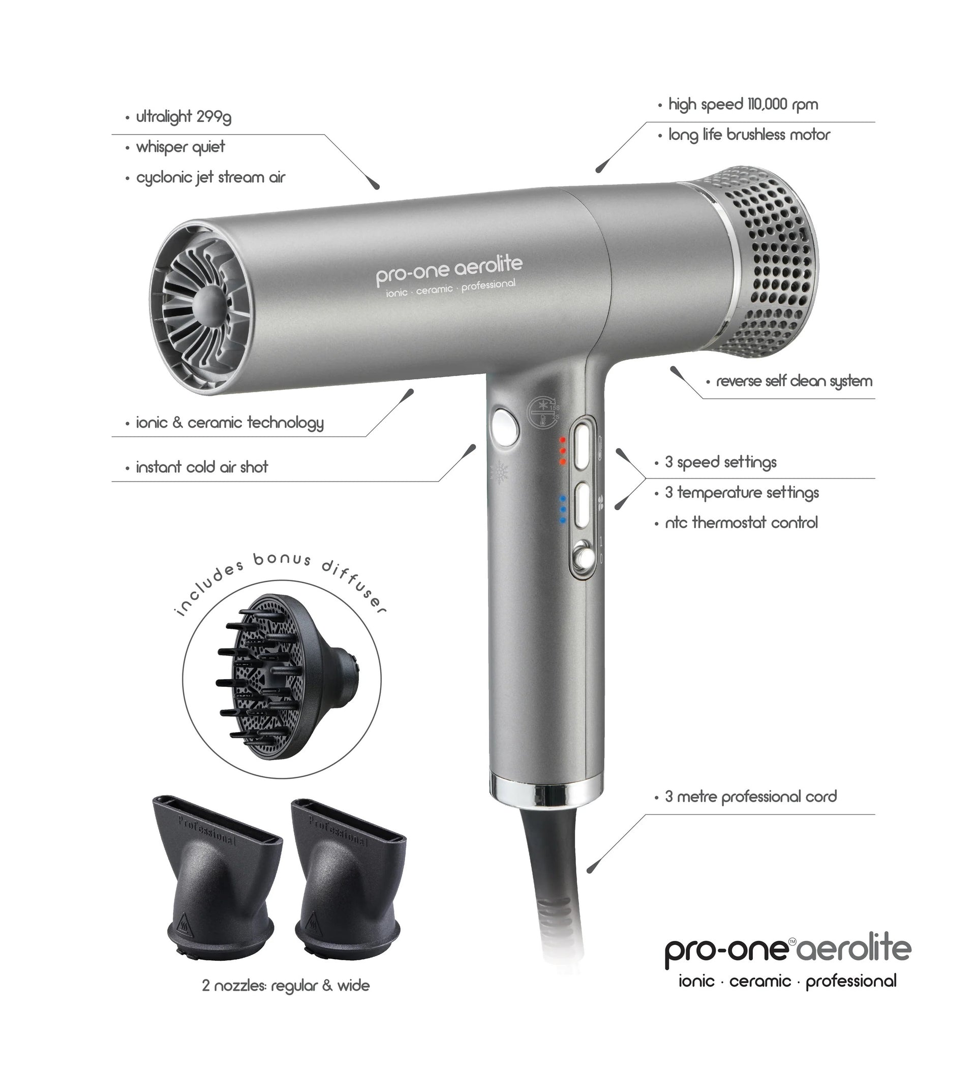 Pro-One Aerolite Hairdryer Pro-One Aerolite Hairdryer