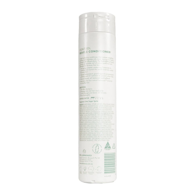 DE LORENZO PRESCRIPTIVE SOLUTIONS CONTROL REVIVE CONDITIONER 275ML DE LORENZO PRESCRIPTIVE SOLUTIONS CONTROL REVIVE CONDITIONER 275ML