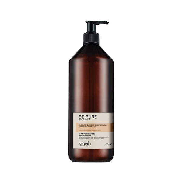 Be Pure Restorative shampoo and Restorative mask for damaged hair 1L Duos - Made in Italy Be Pure Restorative shampoo and Restorative mask for damaged hair 1L Duos - Made in Italy