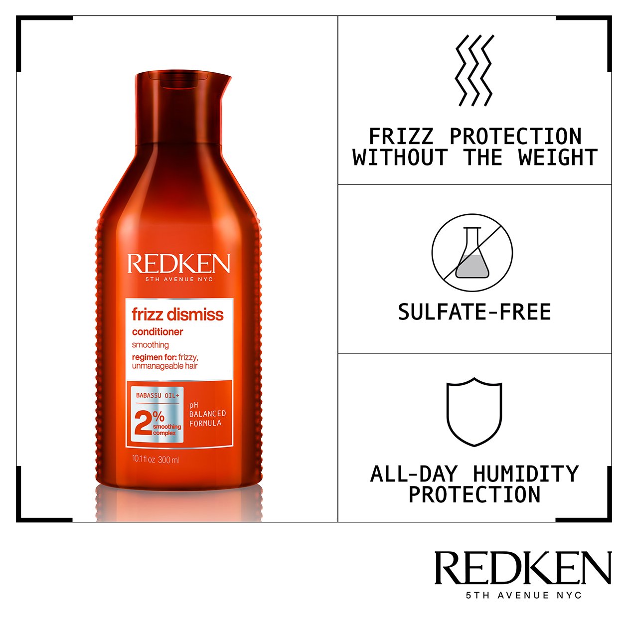 Redken Frizz Dismiss Sodium Chloride-Free Conditioner Redken Frizz Dismiss Sodium Chloride-Free Conditioner