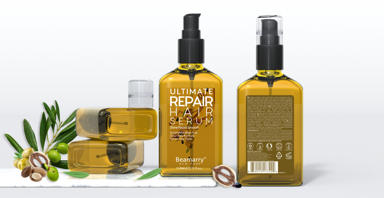BEAMARRY ULTIMATE REPAIR HAIR SERUM 110ml BEAMARRY ULTIMATE REPAIR HAIR SERUM 110ml