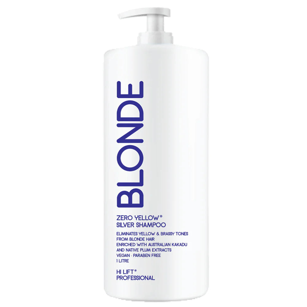 Hi Lift BLONDE Zero Yellow Shampoo - ASSORTED SIZES Hi Lift BLONDE Zero Yellow Shampoo - ASSORTED SIZES