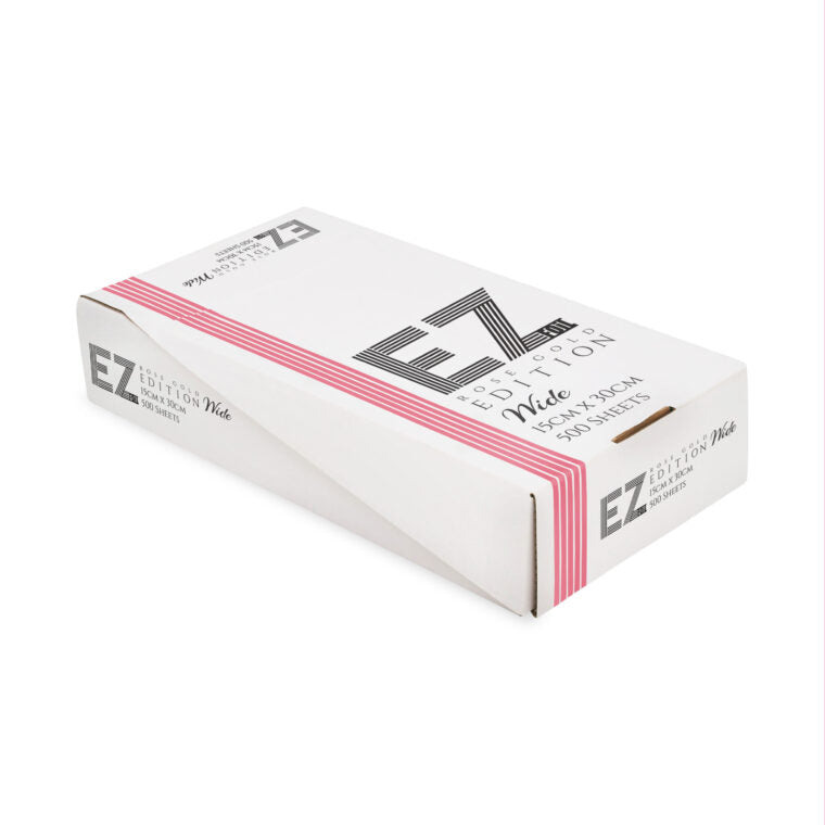 EZ Foil - ROSE GOLD WIDE FLAT PACK – (500 SHEETS – 15CM X 30CM) EZ Foil - ROSE GOLD WIDE FLAT PACK – (500 SHEETS – 15CM X 30CM)