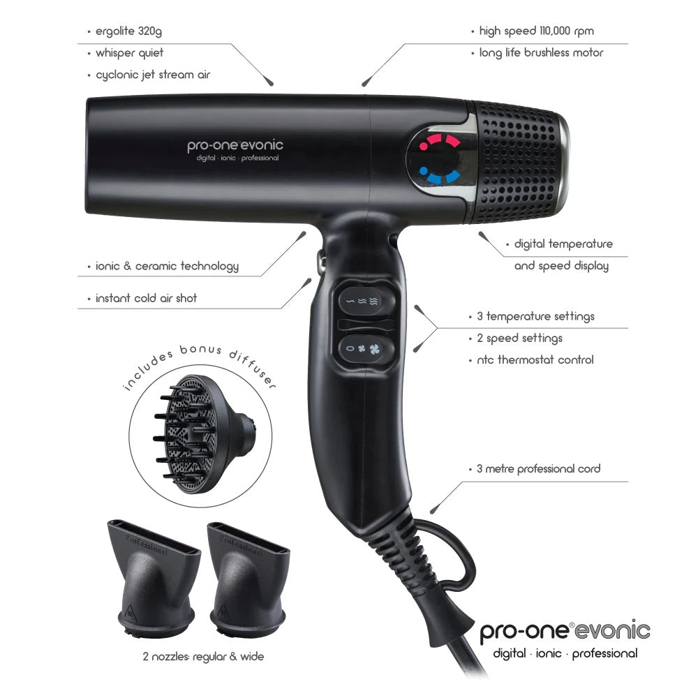 Pro-One EVONIC Hairdryer Pro-One EVONIC Hairdryer