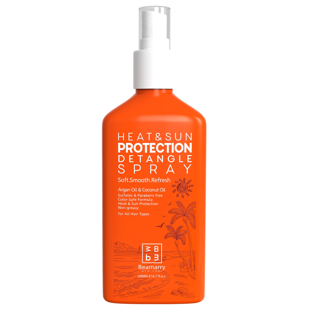 BEAMARRY HEAT&SUN PROTECTION DETANGLE SPRAY 200ML