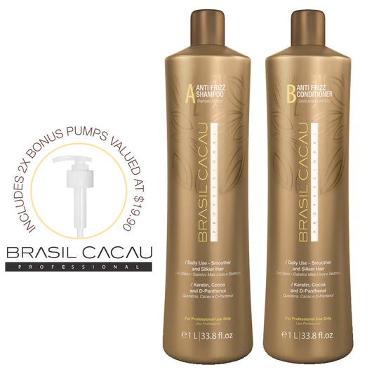 Brasil Cacau Shampoo & Conditioner Duo 1 Litre ONLINE ONLY SPECIAL