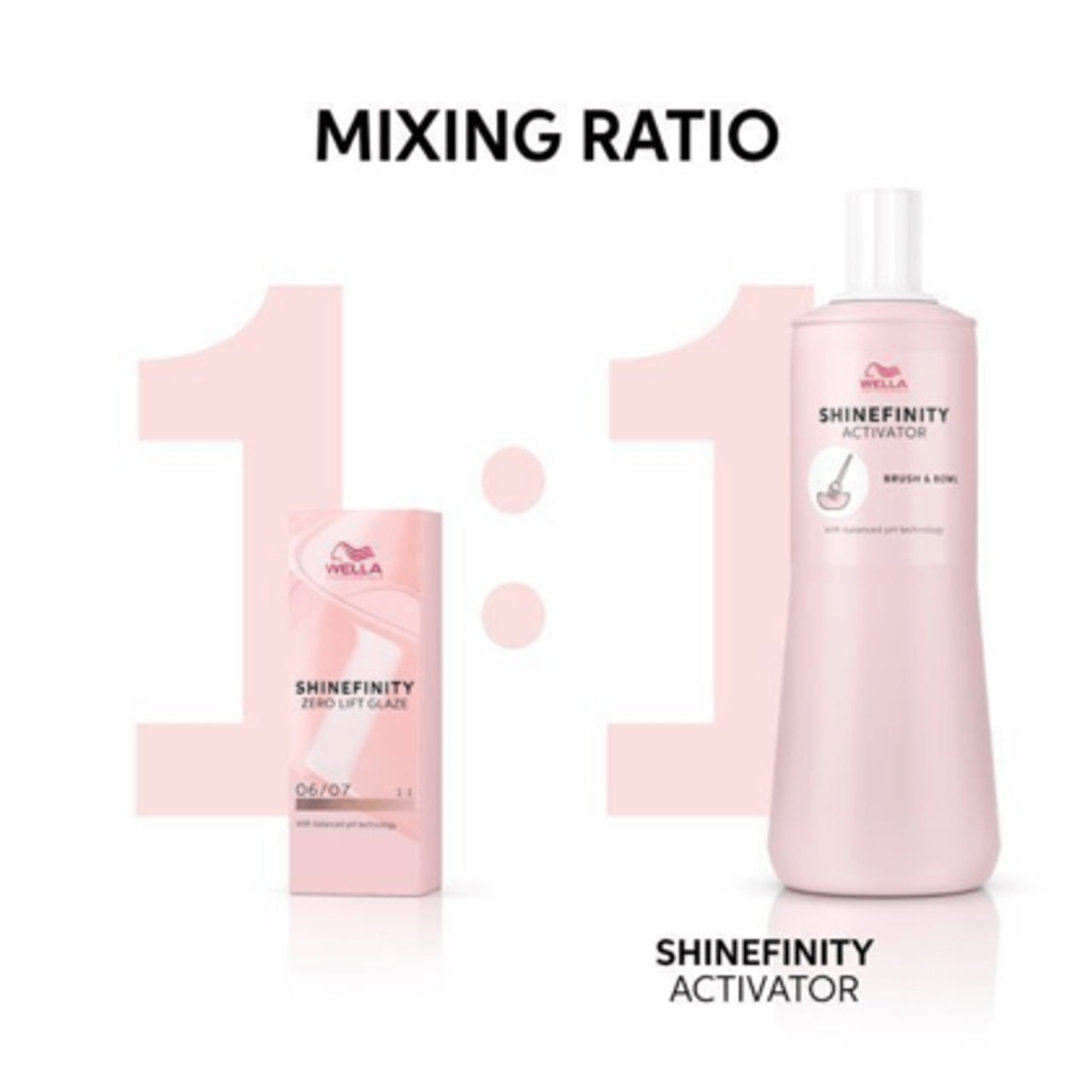 WELLA - Shinefinity Activator - Brush & Bowl 2% 1L