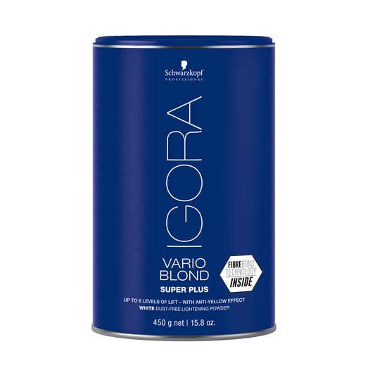 SCHWARZKOPF – IGORA VARIO BLOND SUPER PLUS WHITE DUST FREE POWDER LIGHTENER 450G