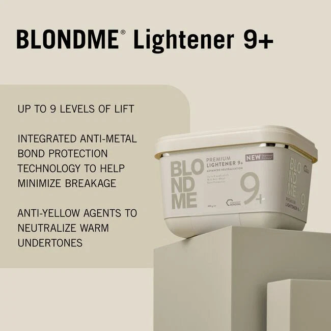 Schwarzkopf Blond Me Premium Lightener 9+ 450g New Formula Bleach Powder - ONLINDE PROMOTION