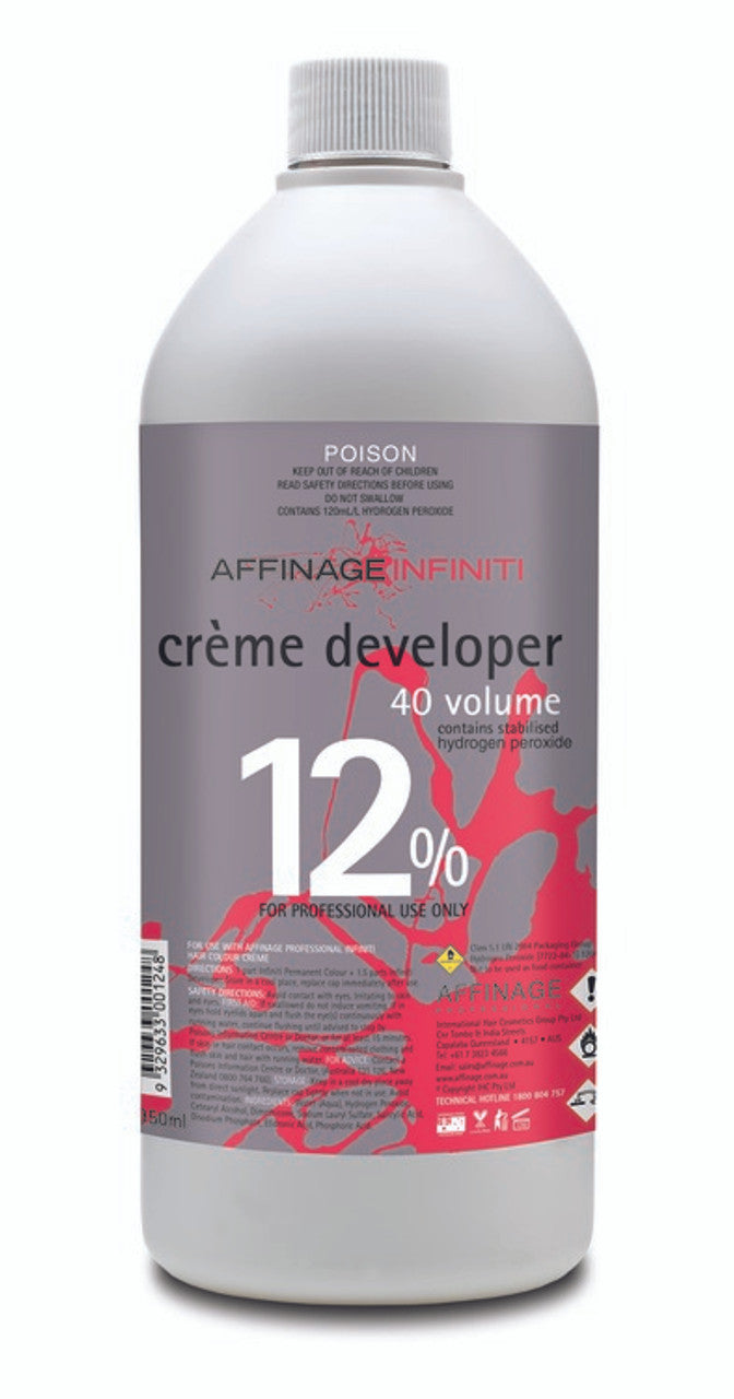 Affinage Infiniti Peroxide 950ml - ASSORTED STRENGTHS