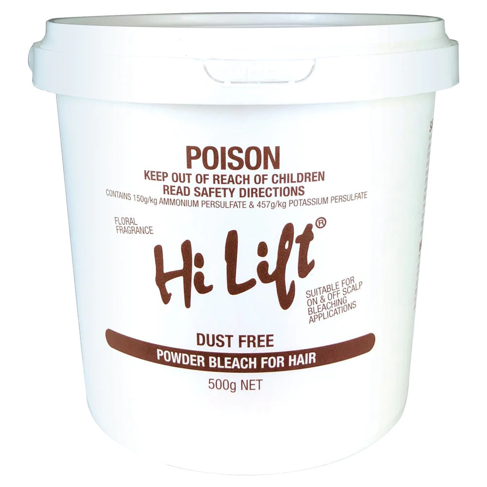 Hi Lift Powder Bleach White 500g Tub