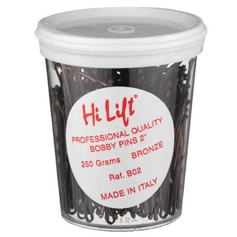 Hi Lift Bobby Pins Black 250g Tub